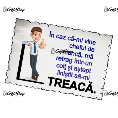 Mgs080-magnet frigider-in caz ca-mi vinecheful de lucru..